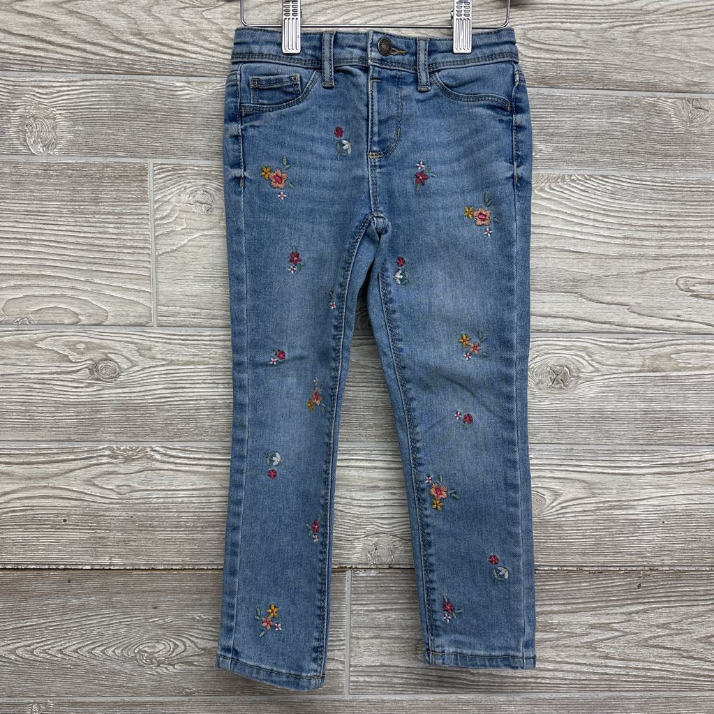 Skinny Jeans Embroidered Flowers 5