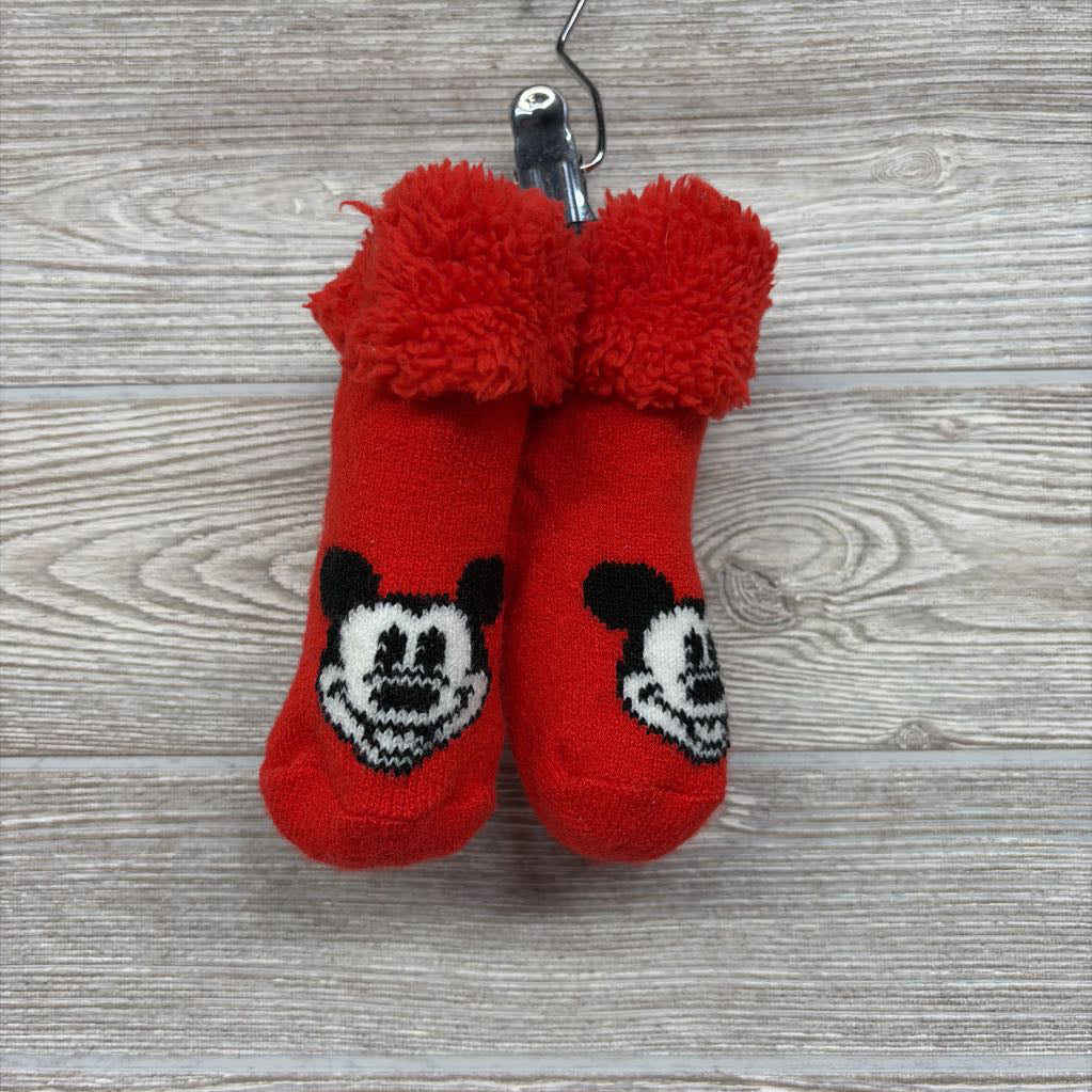 Non Slip Mickey Mouse Slipper Socks 6+M