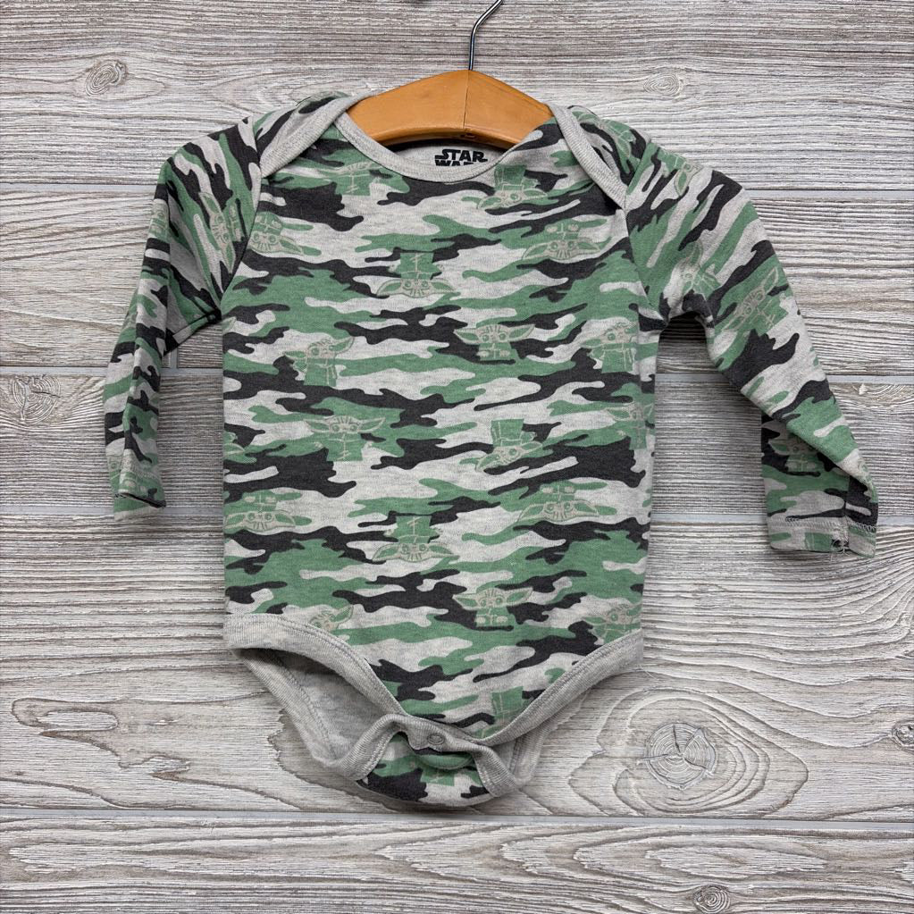 LS Bodysuit Camo Grogu 6-9M