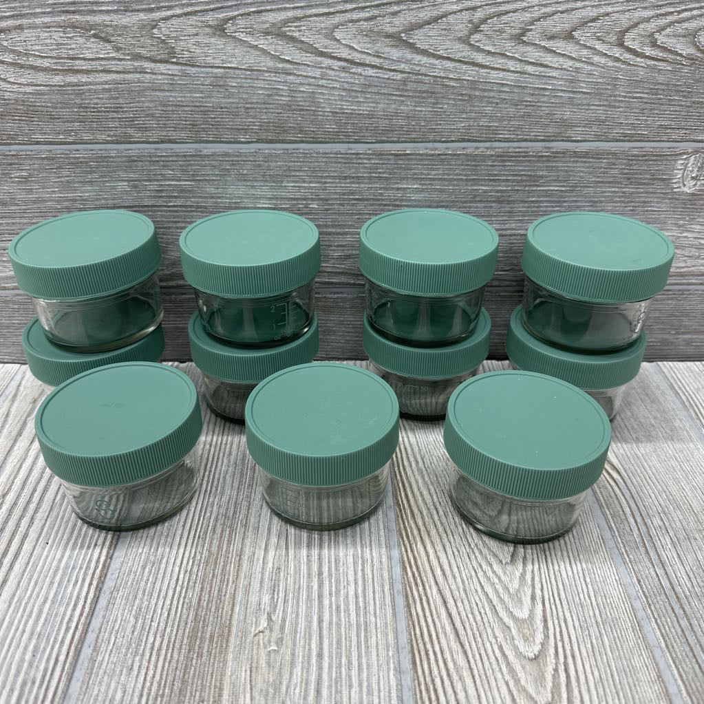 11 Pk Glass Food Jars