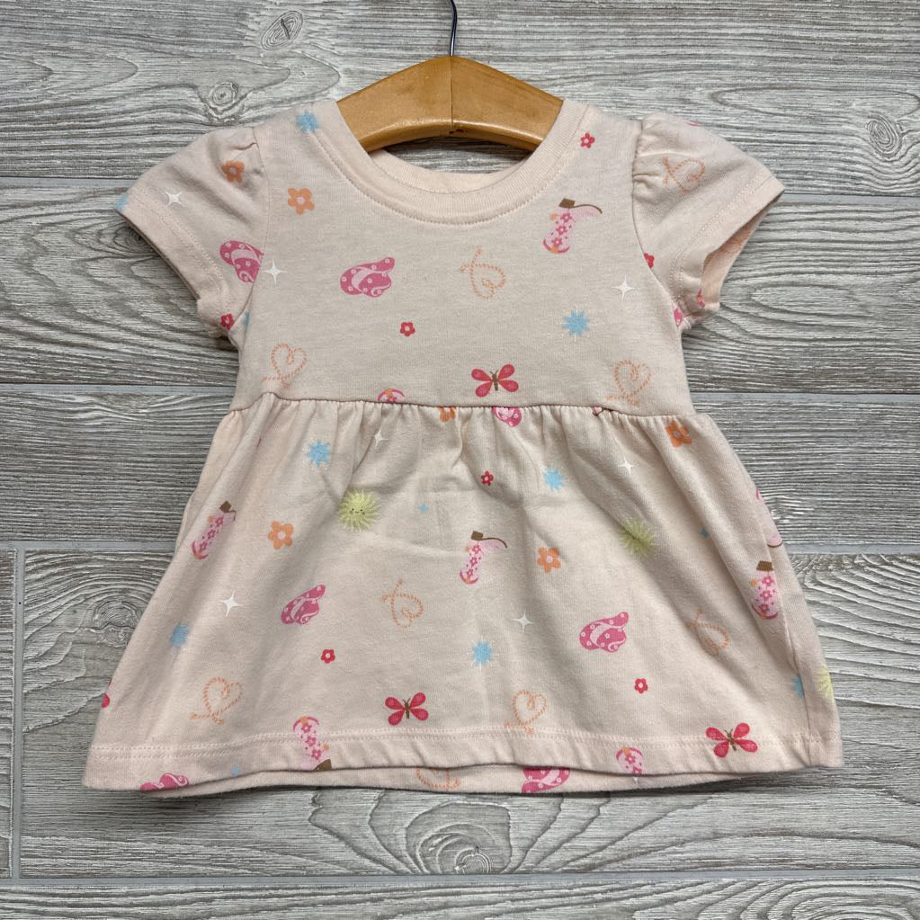 Dress Cowboy Boots, Cowgirl Hat Heart 3-6M