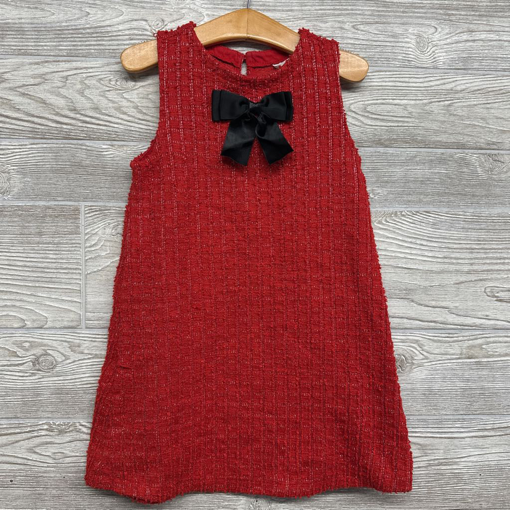 Sleeveless Dress Bow Glitter 5t