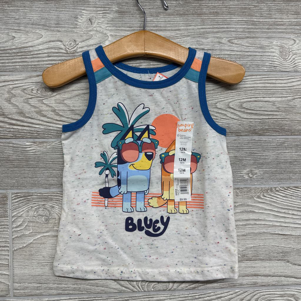 NEW Tank Top Bluey Bingo Palm Tree 12M