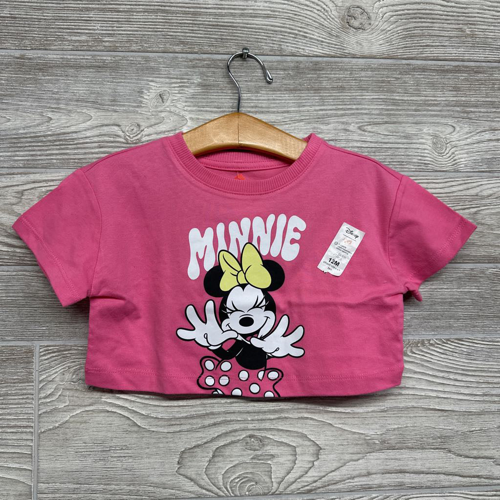 NEW Cropped Shirt Minnie Mouse 12M