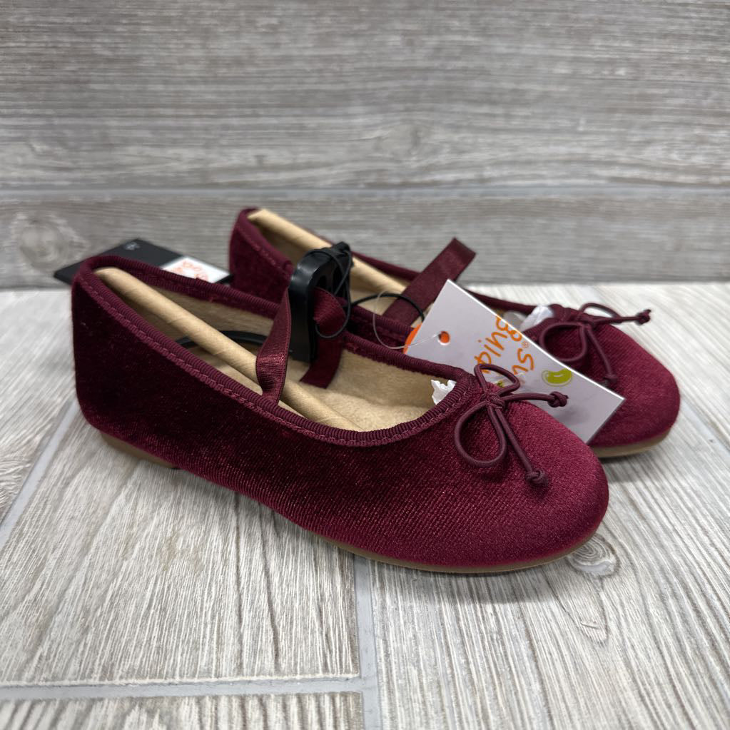 NEW Juniee Velour Flats 9c
