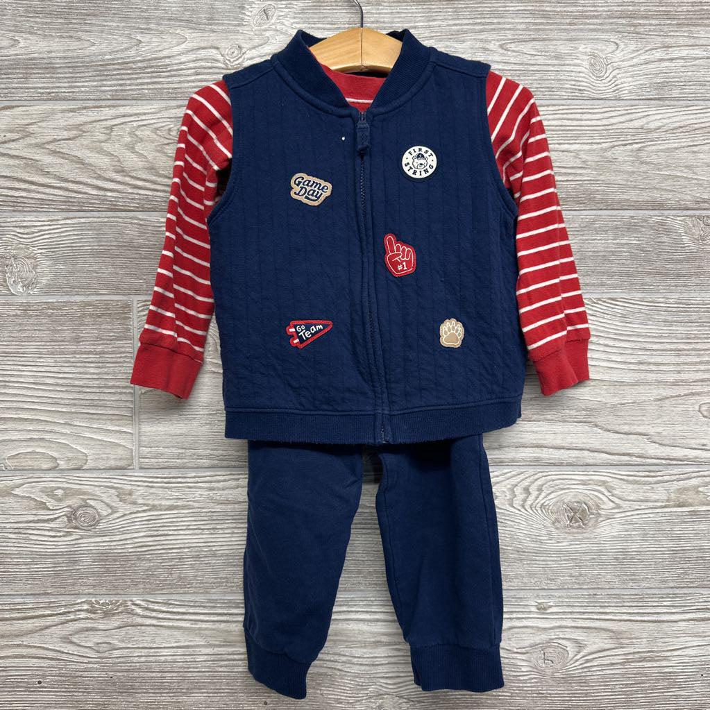 Vest Game Day, Bodysuit & Joggers 24M