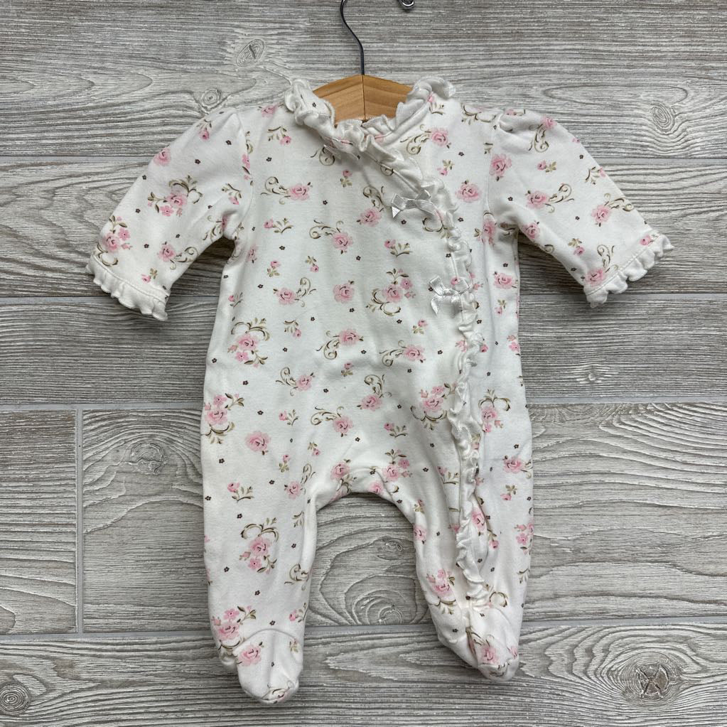 Side Snap Sleeper Flowers Bows NB
