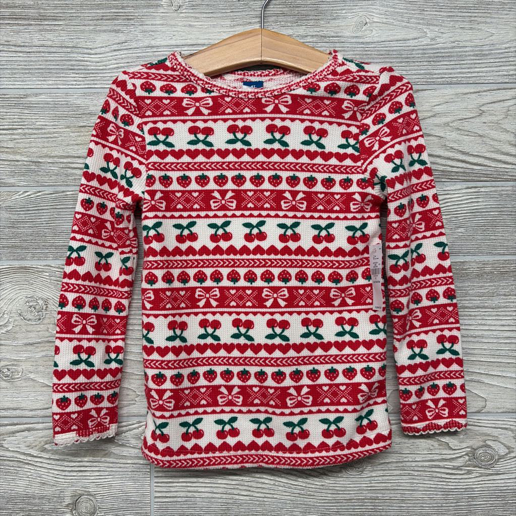NEW Thermal Shirt Cherries 4t