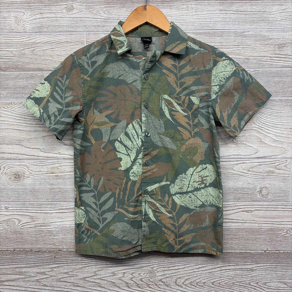 Button Up SS Shirt Leaves 10