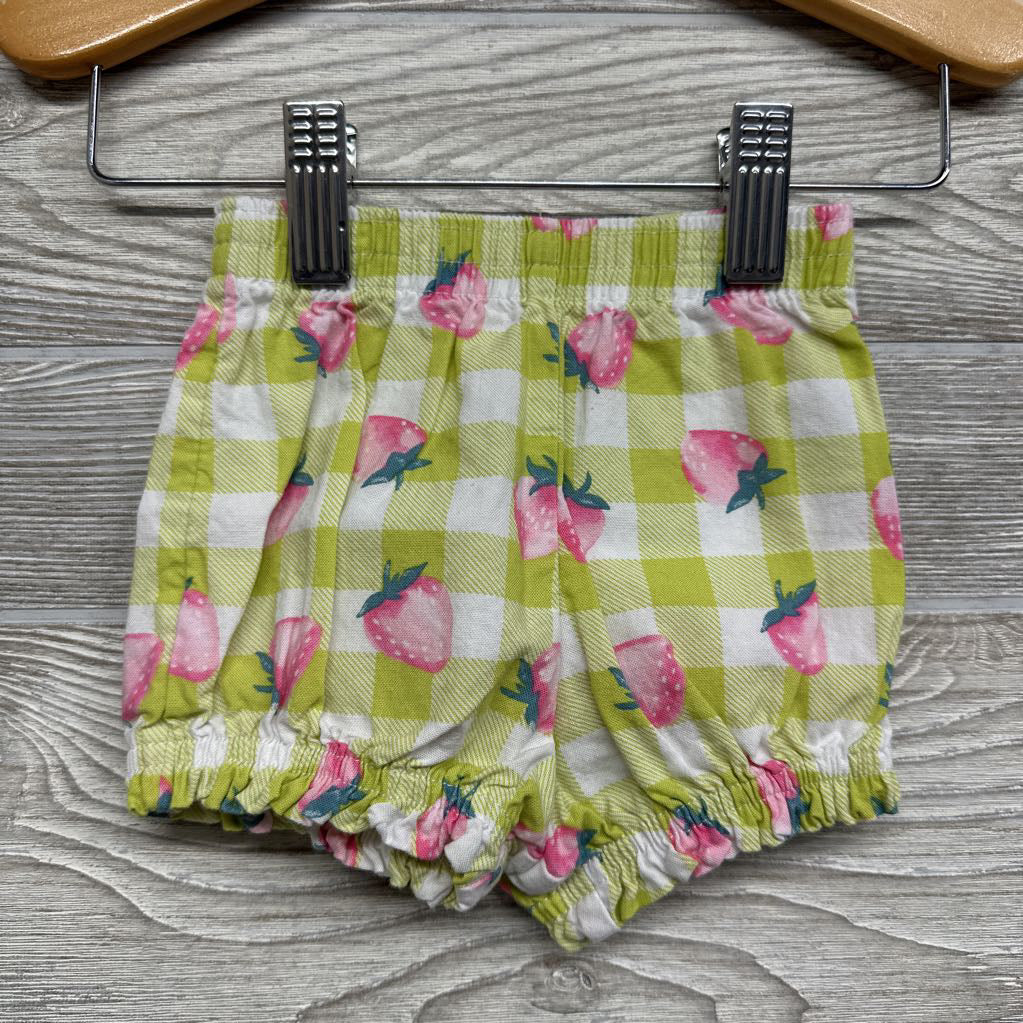 Tank Top & Shorts Gingham Strawberries 0-3M