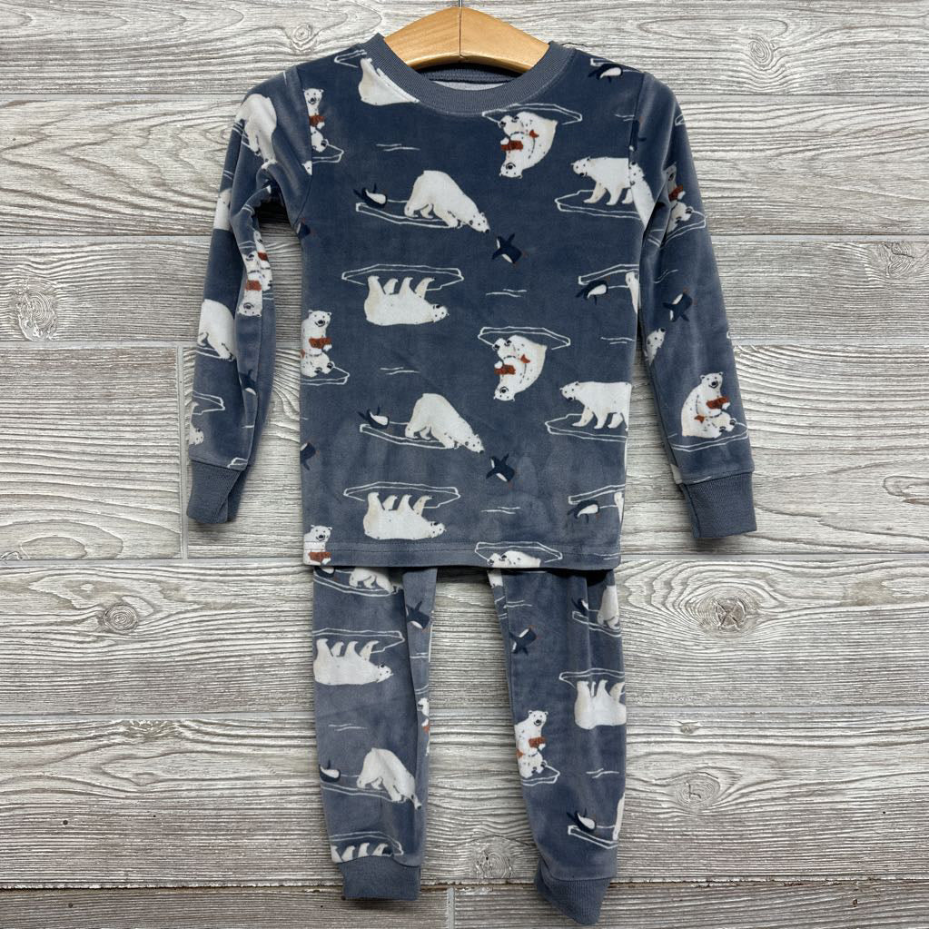 2 Pc Cozy Pj Polar Bears 3t