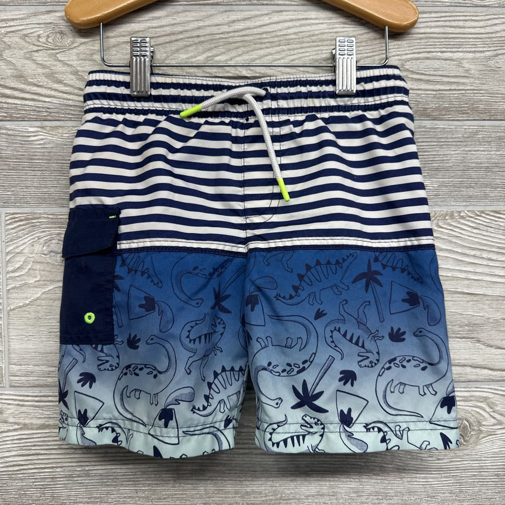 Swim Trunks Dinosaurs & Stripes 5t