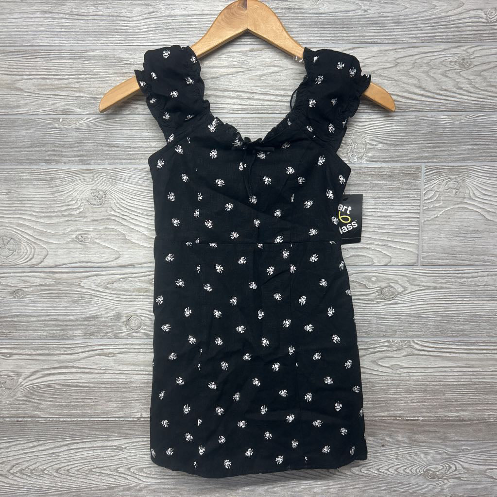 NEW Capped Sleeve Dress Flowers 8