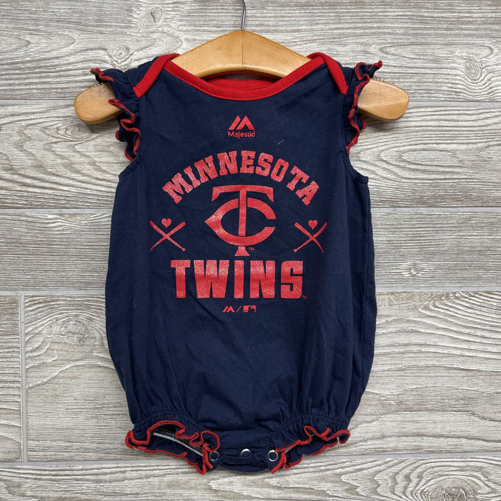 Bubble Romper Glitter Minnesota Twins 3-6M