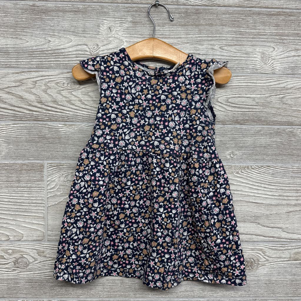 Flutter Sleeve Dress Flowers 18M