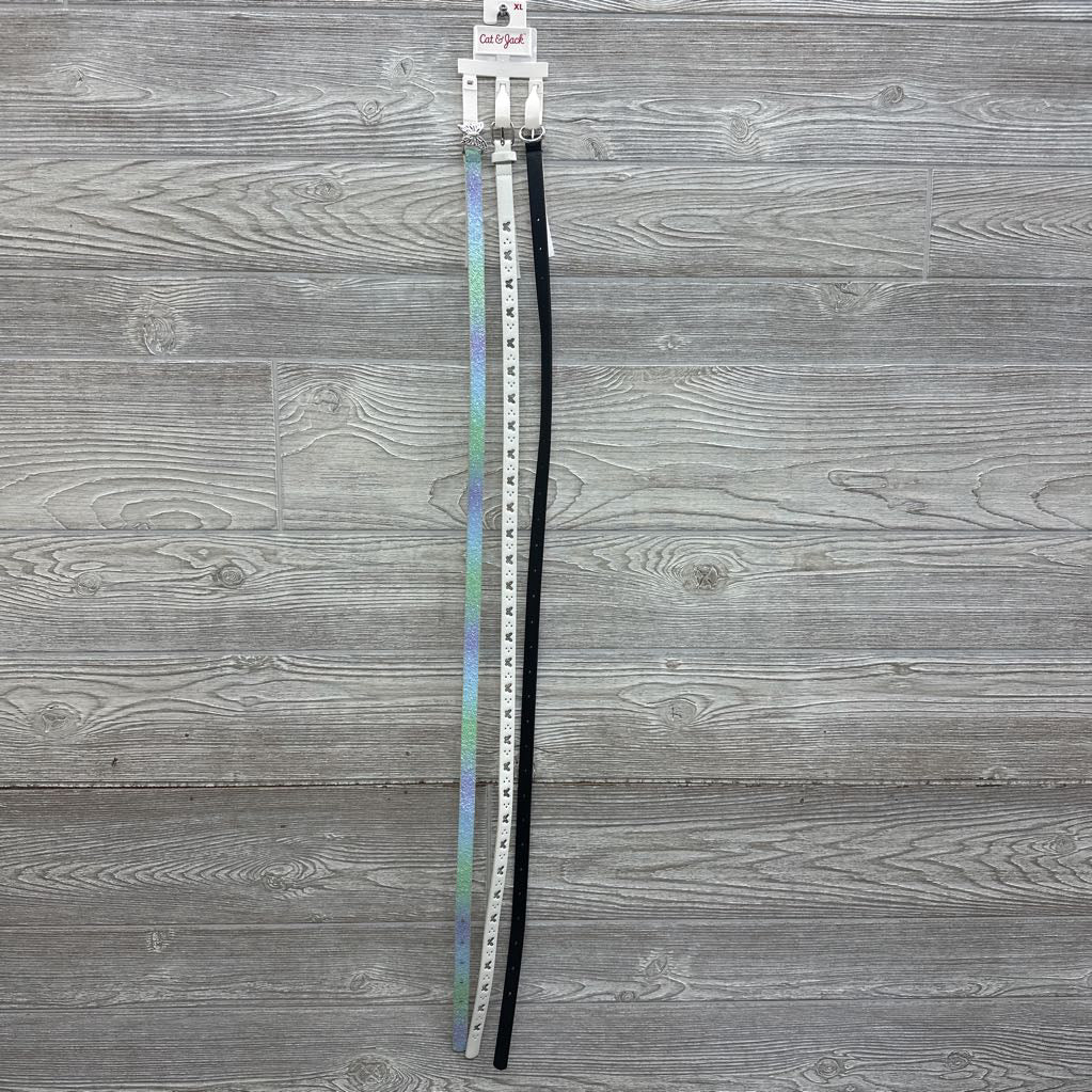 NEW 3 Pk Belts Glitter Butterflies 14