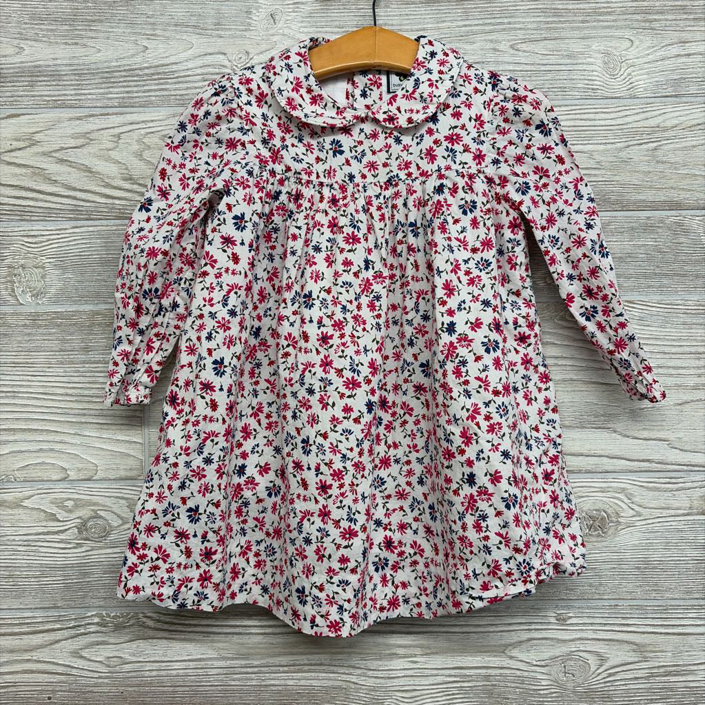 LS Collared Dress Flowers 24M *