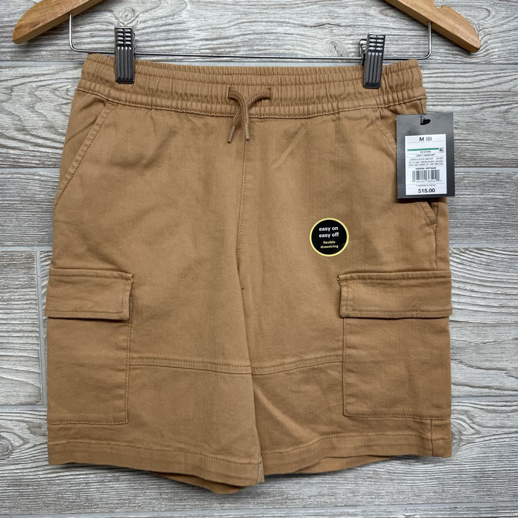 NEW Pull On Drawstring Cargo Shorts 8