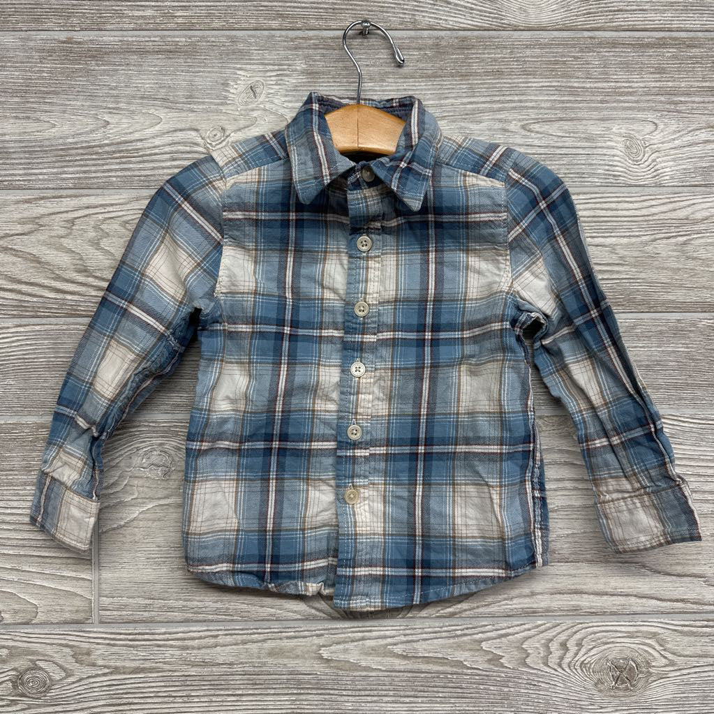 Button Up Shirt Plaid 2t