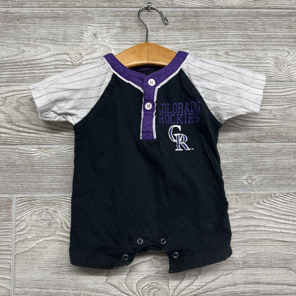 Colorado Rockies Shorty Romper 0-3M