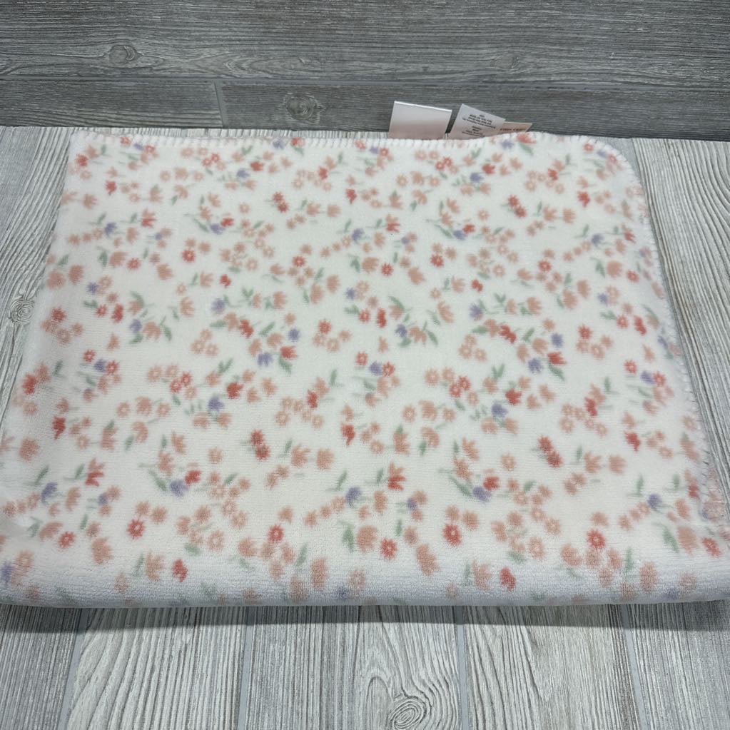 Plush Double Sided Blanket Flowers/Gingham
