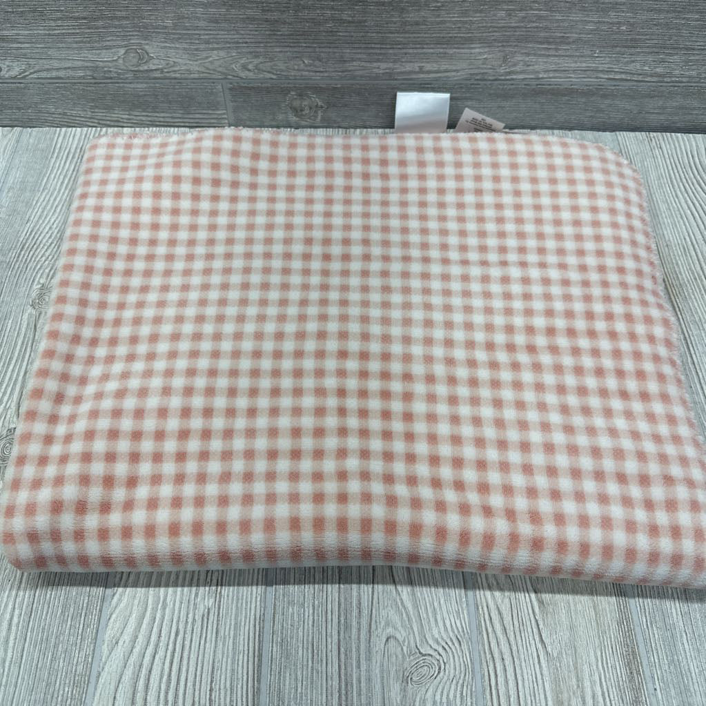 Plush Double Sided Blanket Flowers/Gingham