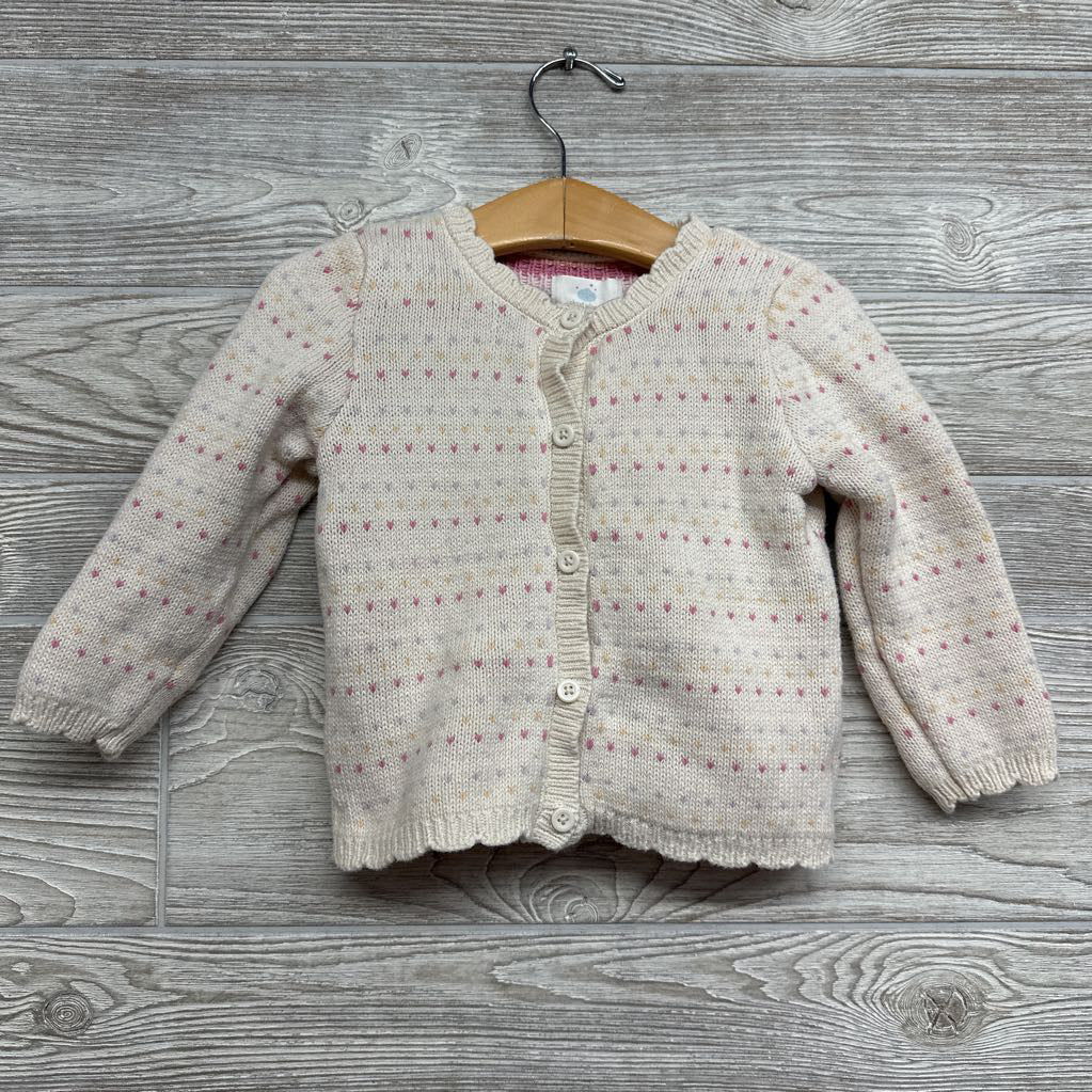 Birdseye Pointelle Sweater Cardigan & Bloomer Set24M