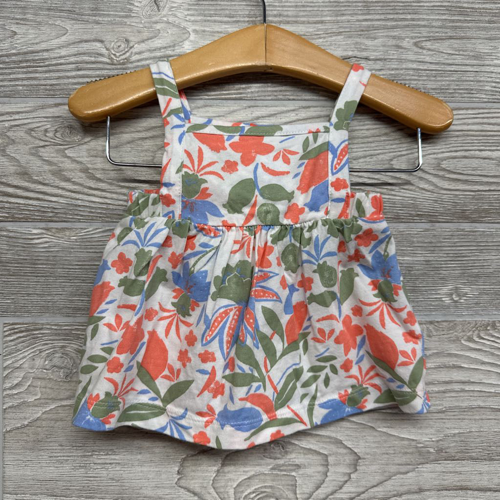 Tank Top & Shorts Flowers 6M