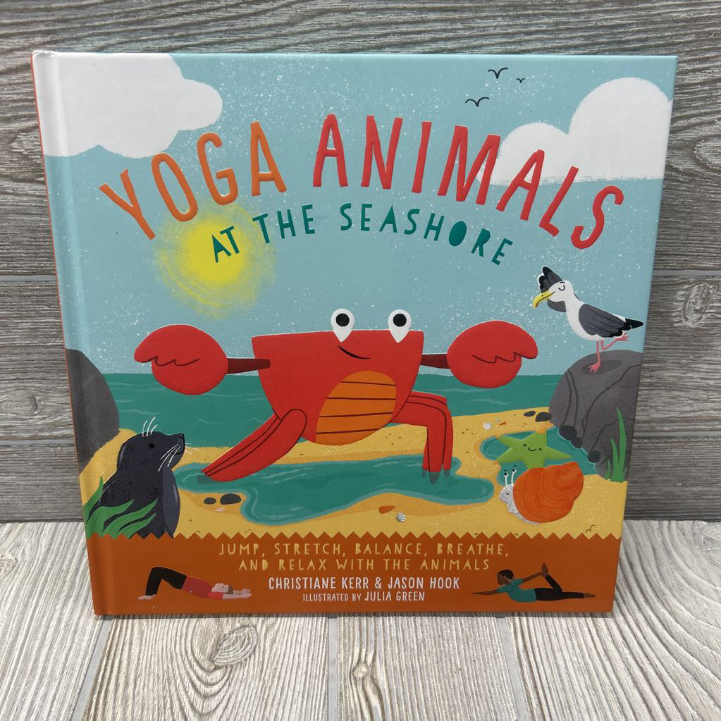 Yoga Animals At The Seashore Hardcover Book