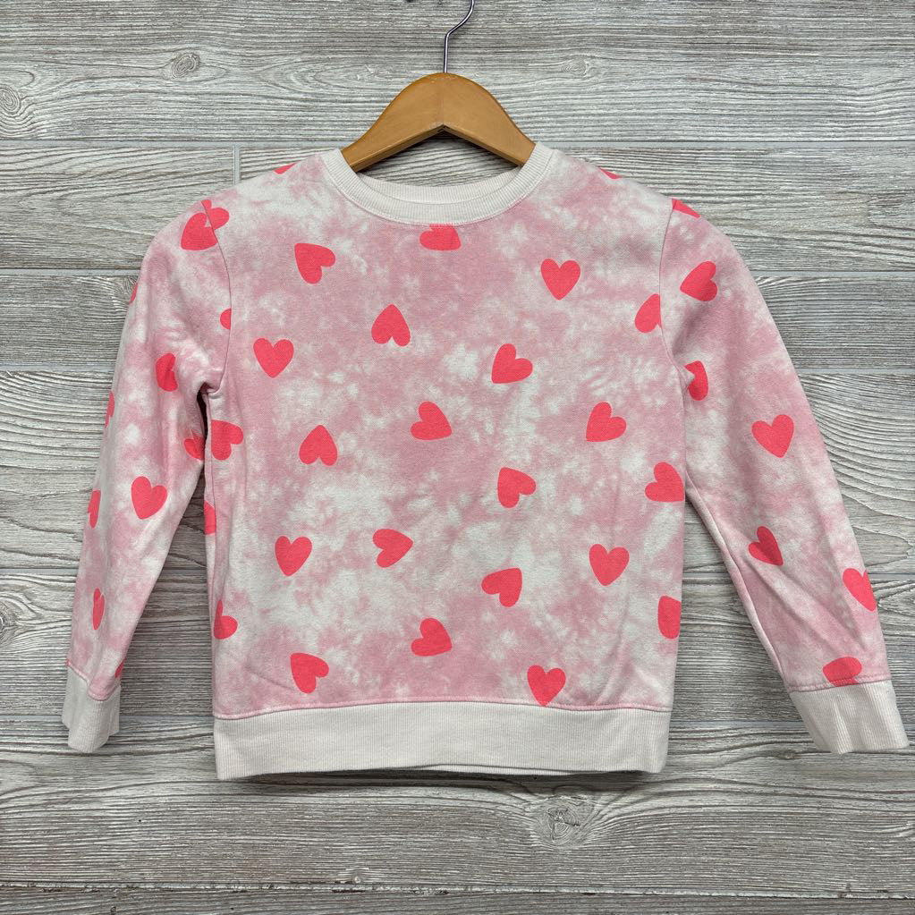Crewneck Tie Dye Hearts 6-7