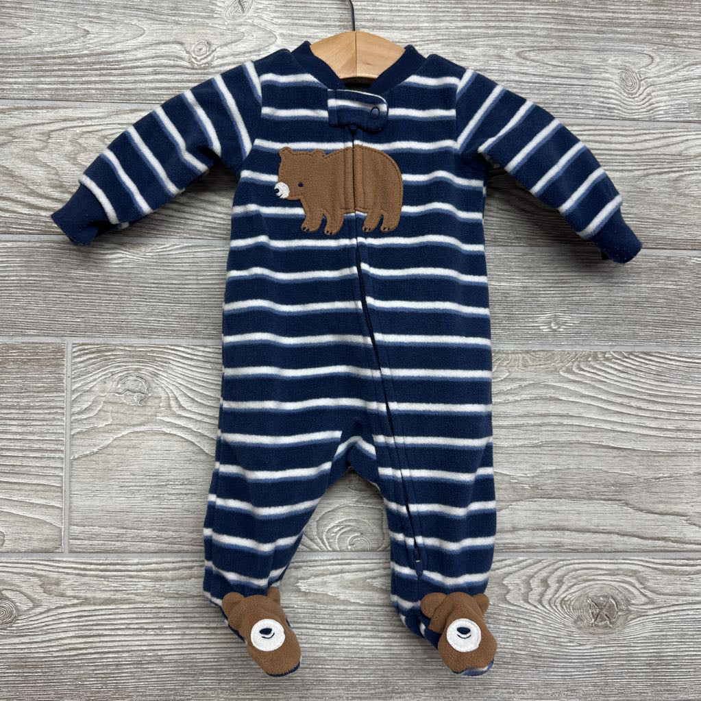 Blanket Sleeper Stripes Bear NB