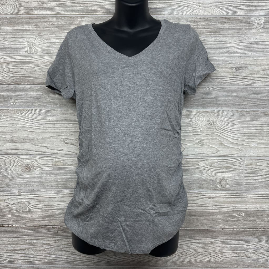NEW V Neck Ruched Shirt Medium