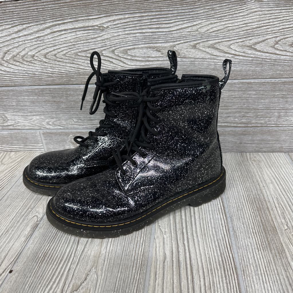 Glitter Combat Boots 6y