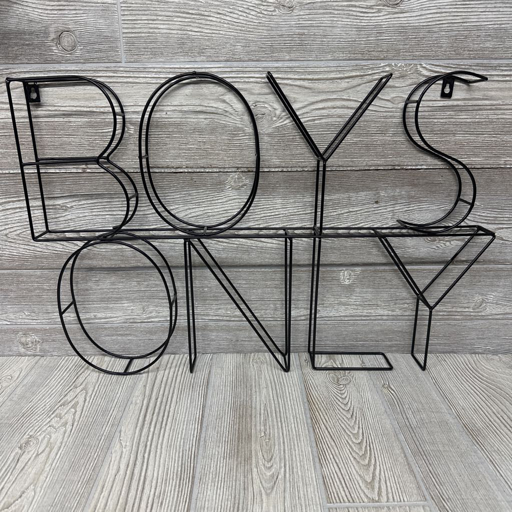 Boys Only Room Sign