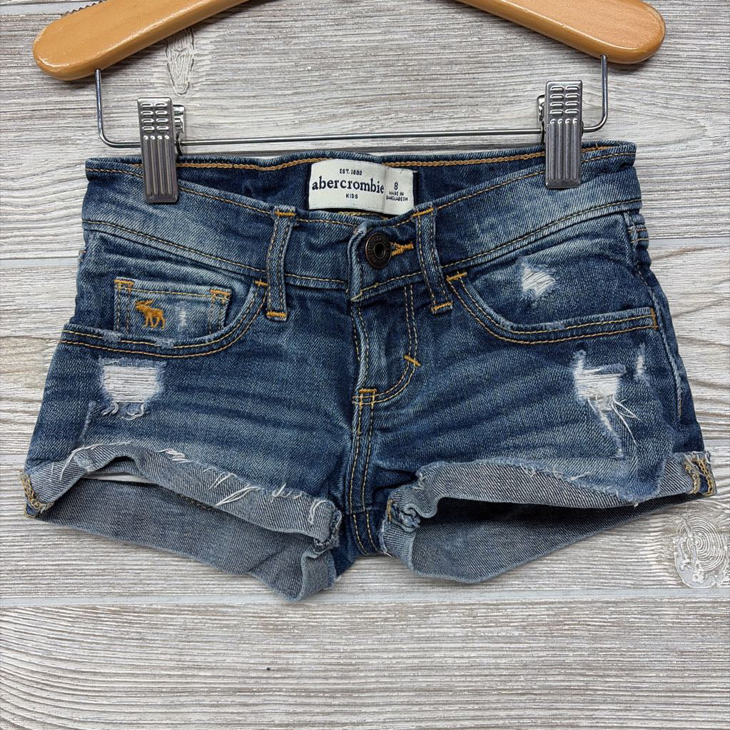 Distressed Denim Shorts Cuffed Frayed 8