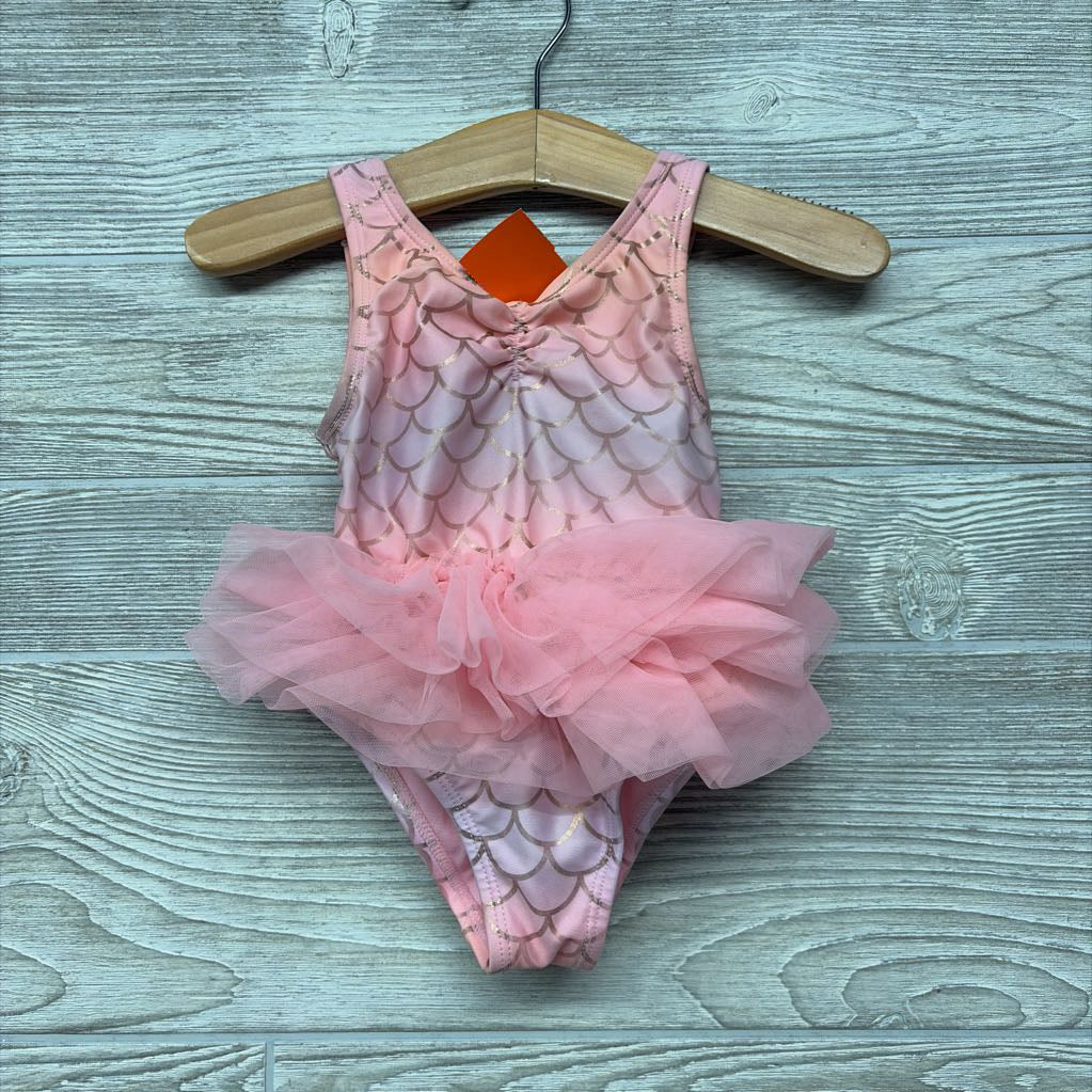 Tutu Swimsuit Foil Scales 12M *