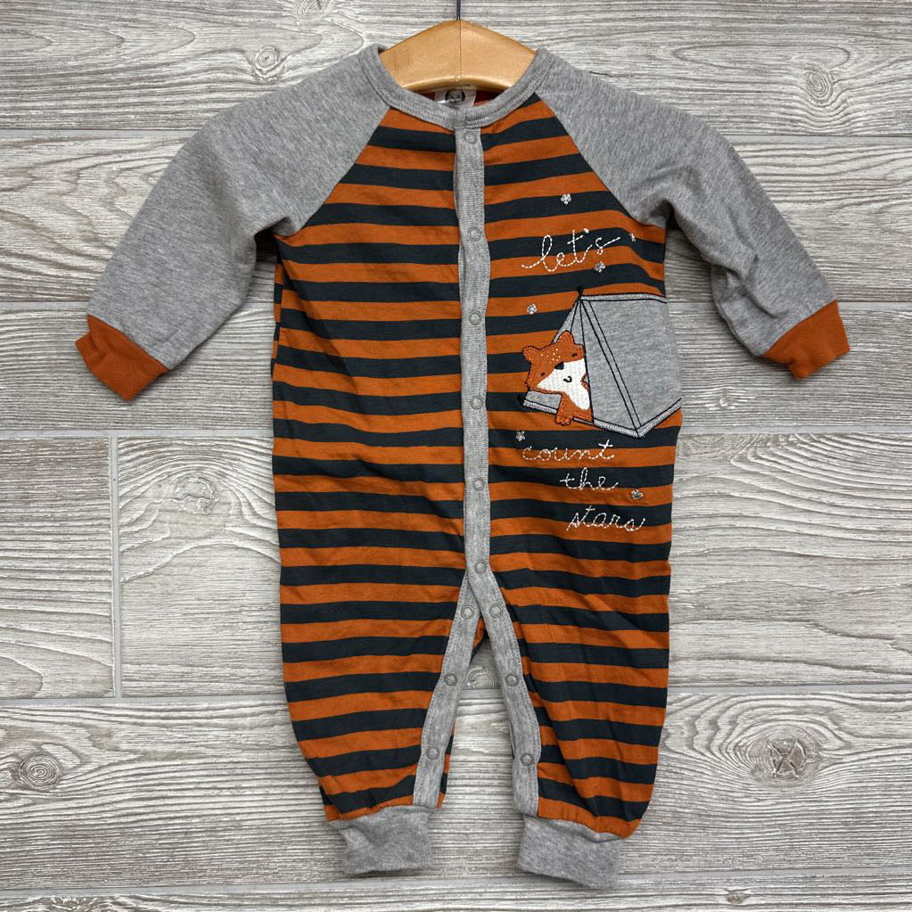 Footless Sleeper Stripes Let's Count The Stars 3-6M