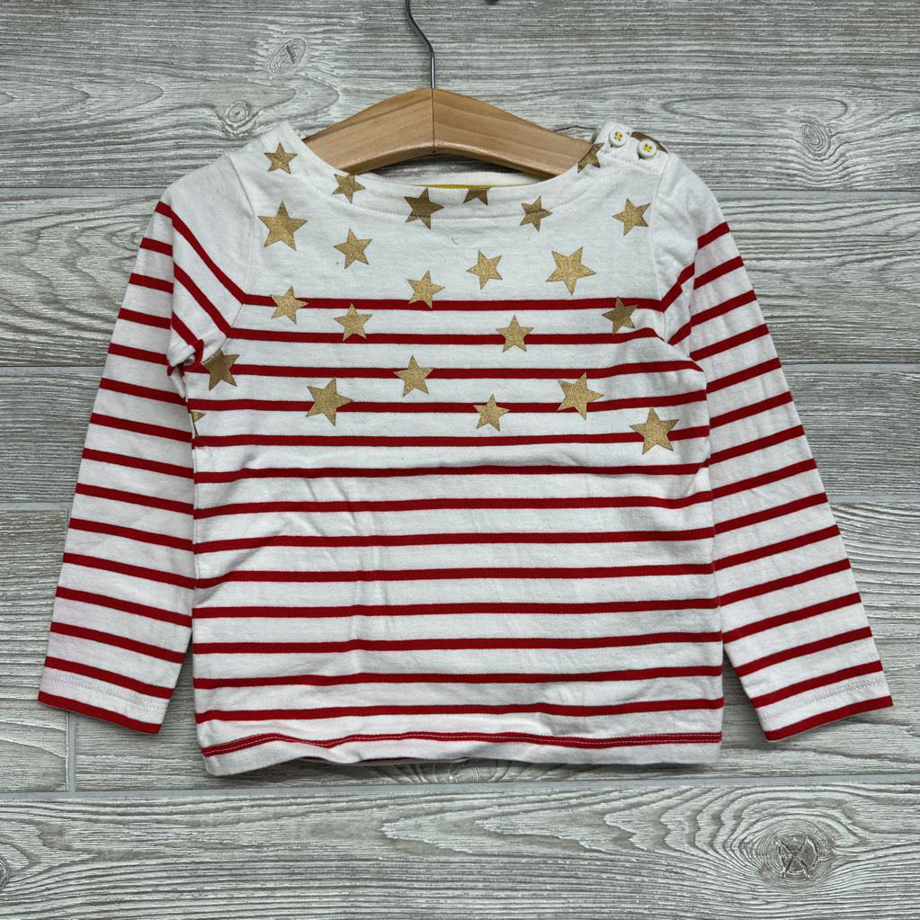 LS Shirt Stripes Metallic Stars 2-3