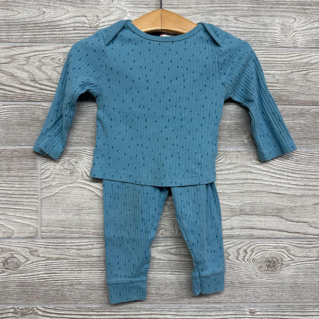 2 Pc Ribbed Outfit Dots 6-9M