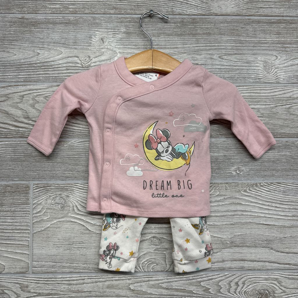 Side Snap Shirt Dream Little One & Pants Minnie Mouse 0-3M