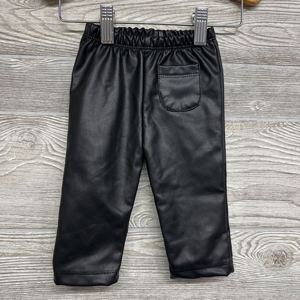 Faux Leather Pants 0-3M