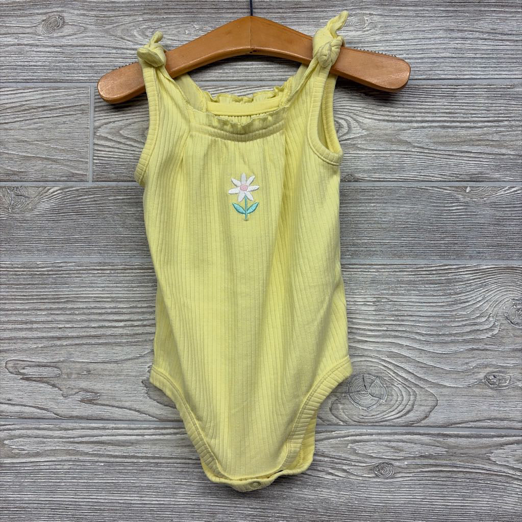 Ribbed Tank Bodysuit Flower 12M