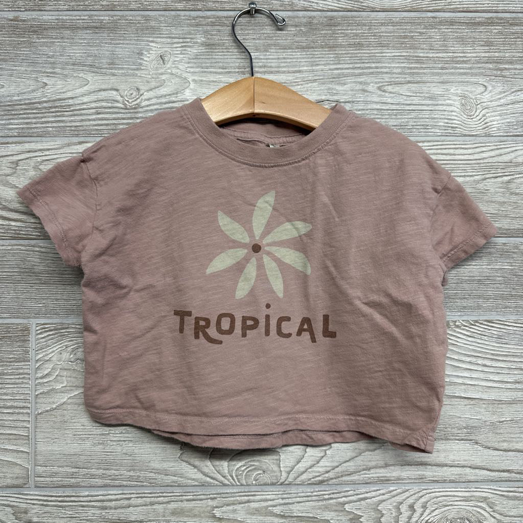 Cropped Boxy Shirt Tropical 2-3