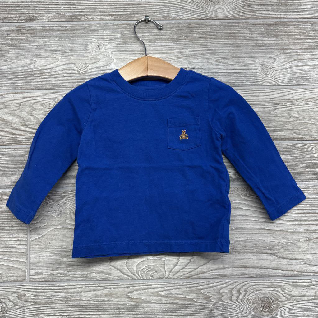 LS Shirt Chest Pocket Bear 12-18M