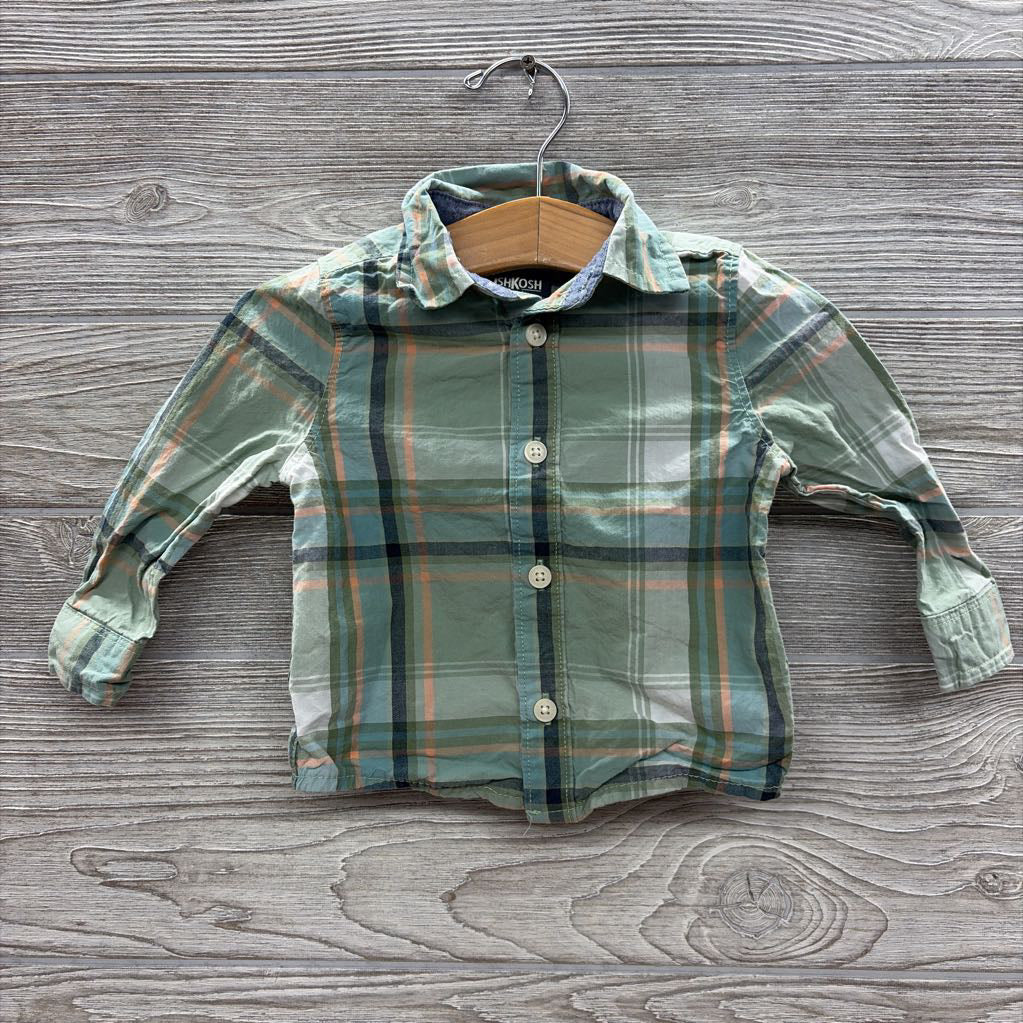 LS Plaid Button Up Shirt 12M