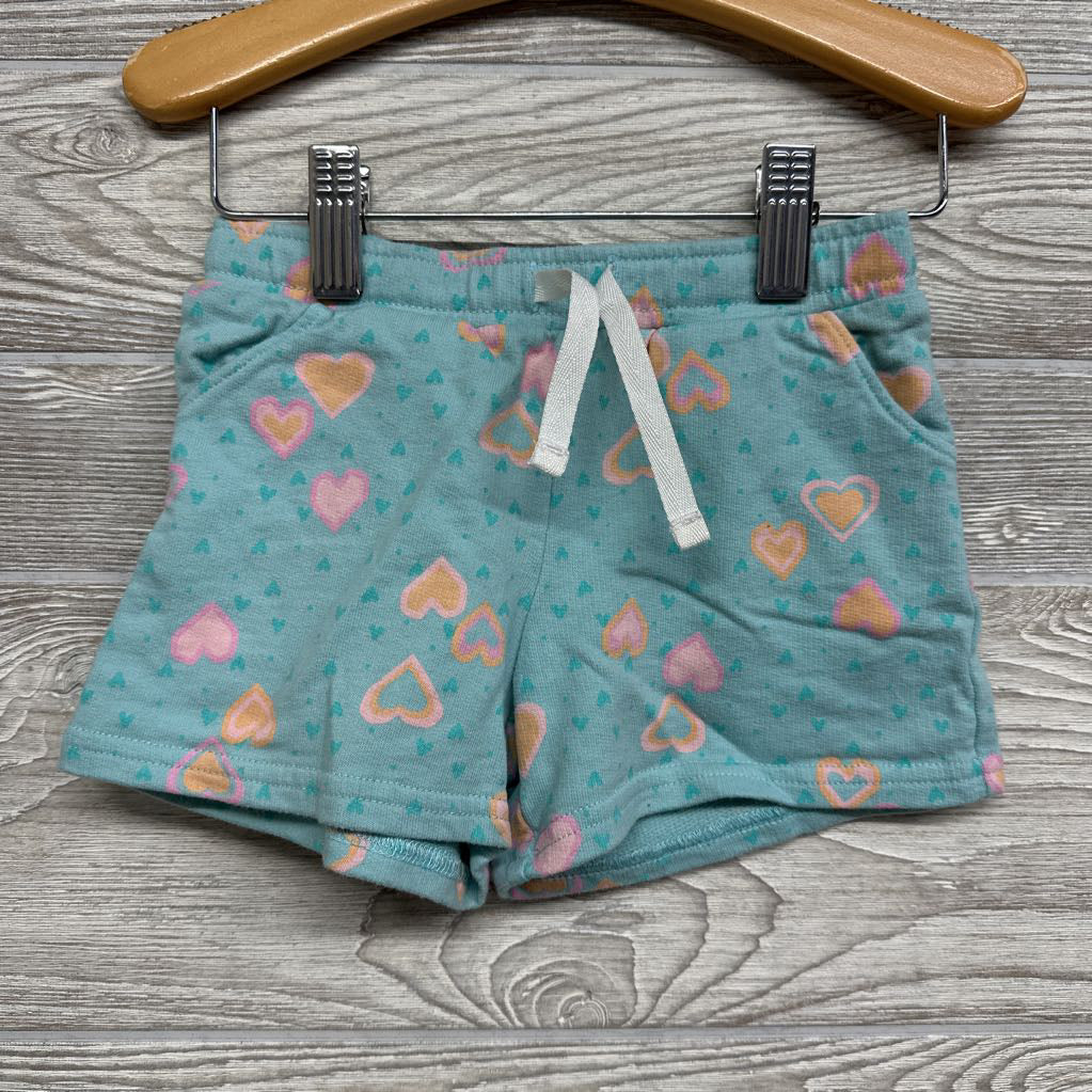 French Terry Shorts Hearts 4t