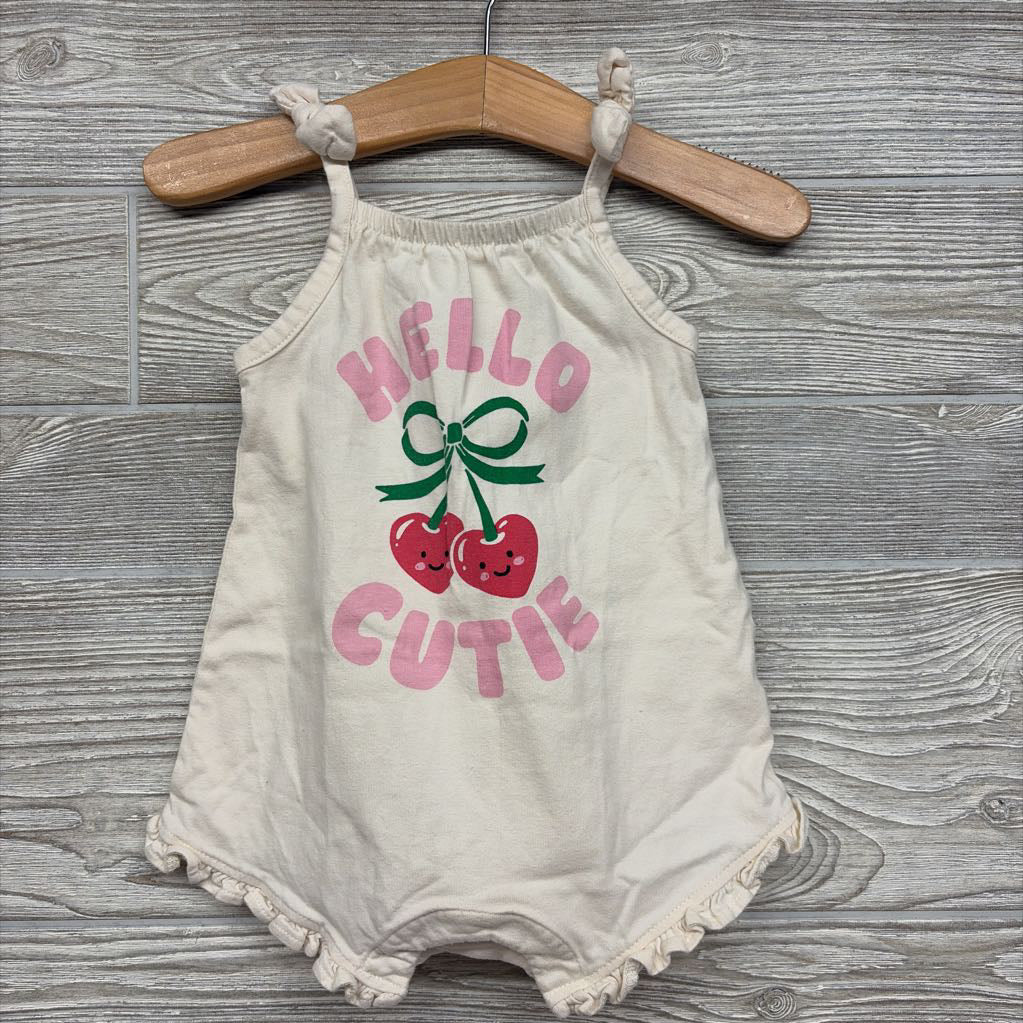 Tank Romper Hello Cutie Cherries 6-12M