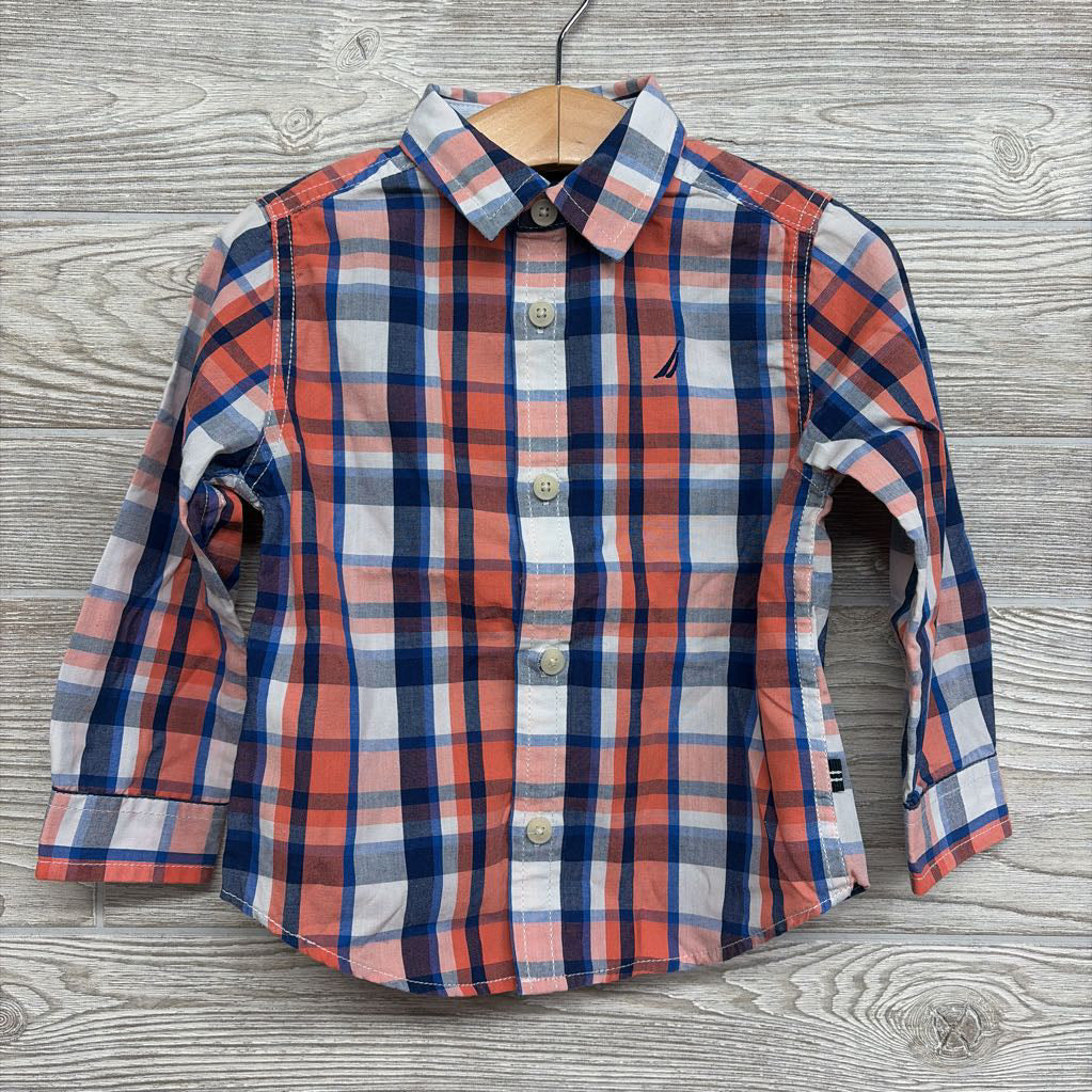 LS Plaid Button Up Shirt 2T