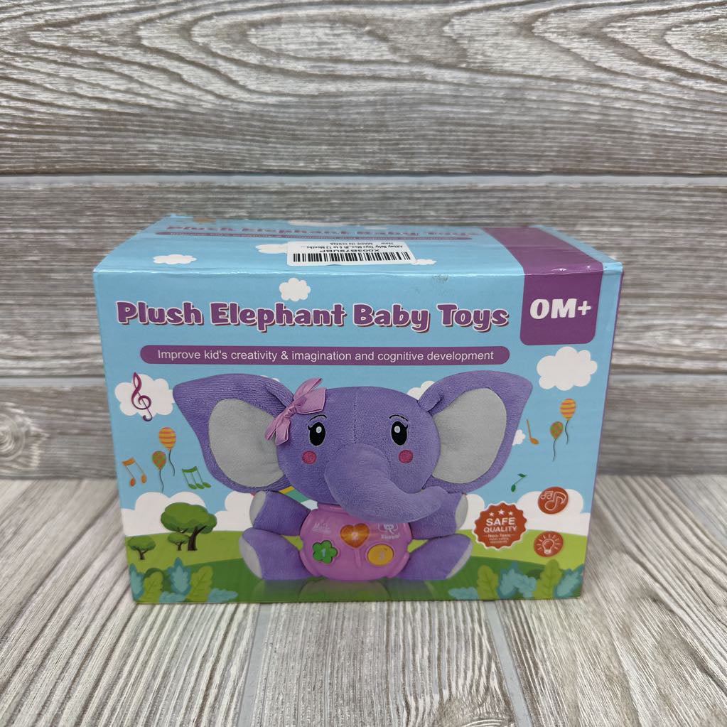 NEW Plush Elephant Music Toy