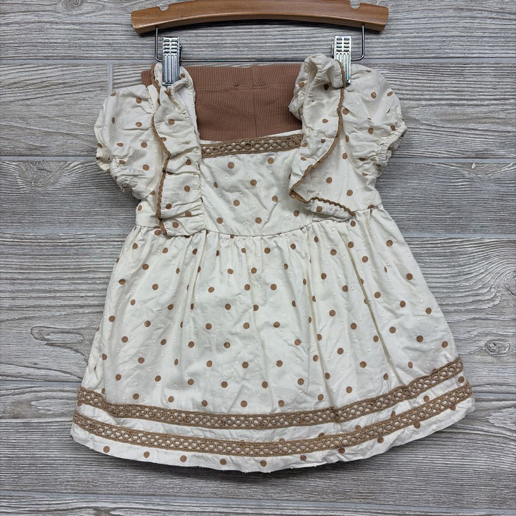 Tunic Dots & Ribbed Leggings 18M